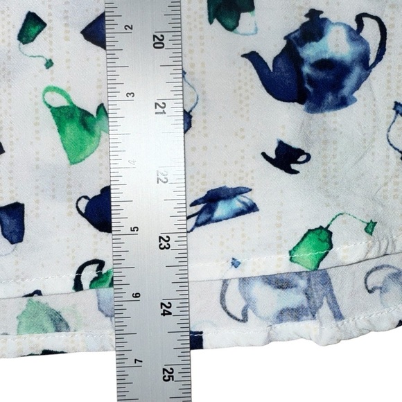 NIC+ZOE Garden Party Tank - Plus 1X White/Blue/Green - Picture 9 of 12